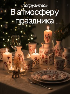 Наклейки переводные для свечей и декора Русские узоры из каталога Наклейки декупажные для декора свечей, яиц, изделий из гипса, в интернет-магазине BPW.style